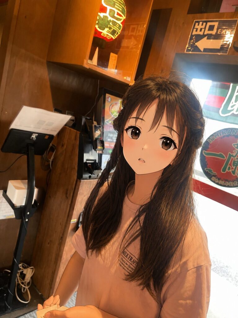一蘭でラーメン満喫