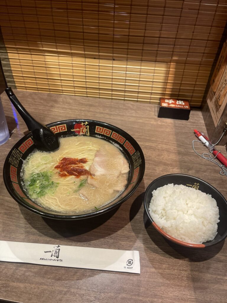 一蘭でのおっちゃんの注文品